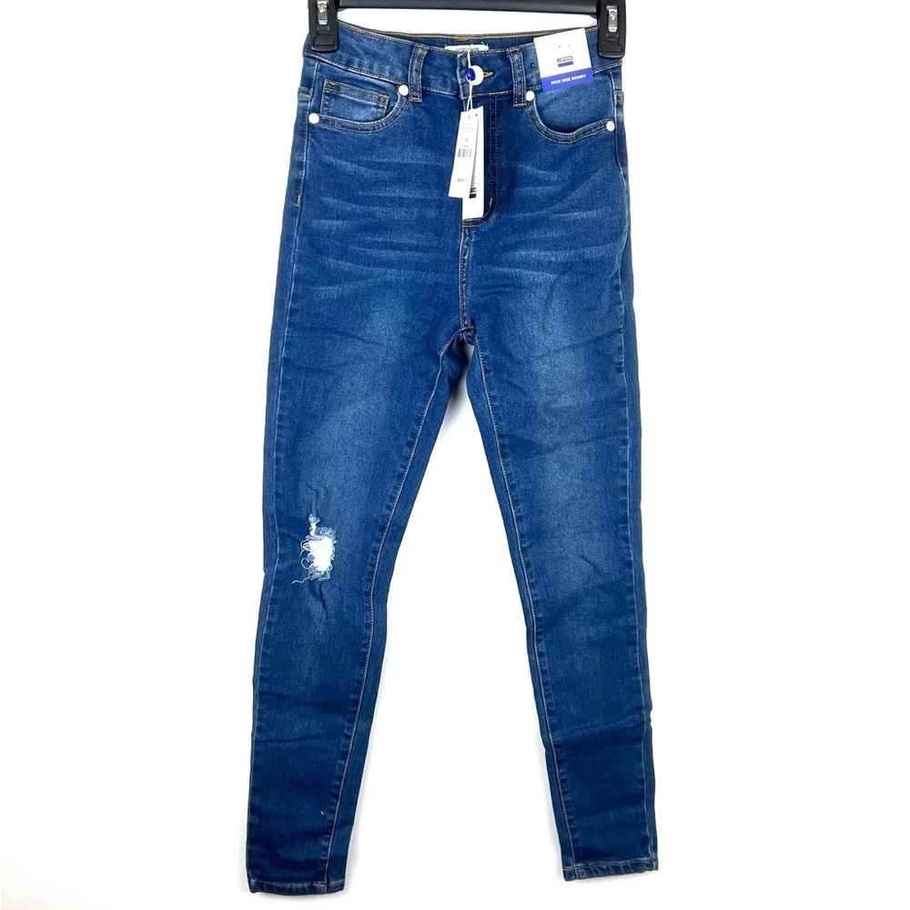 Cotton On Girls High Rise Skinny Jean Blue Size 12